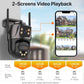 Caméra De Surveillance Double Objectif 4K Étanche Wi-Fi